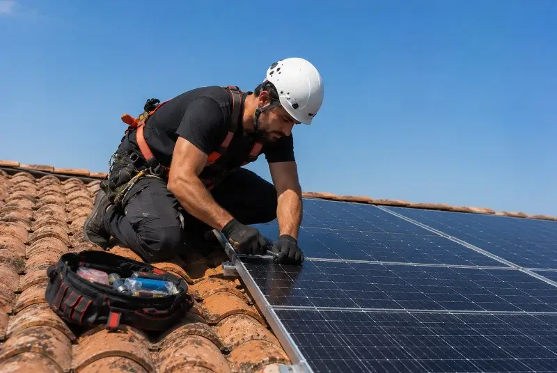 Maintenance et monitoring de panneaux solaires à Optevoz